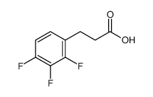 3-(2,3,4-三氟苯基)丙酸结构式