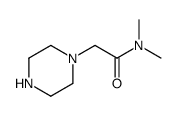 N,N-二甲基-2-哌嗪-1-基-乙酰胺结构式