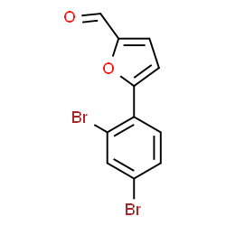 5-(2,4-二溴苯基)呋喃-2-甲醛结构式