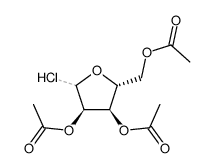 2,3,5-tri-O-acetyl-D-ribofuranosyl chloride Structure