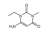 1-乙基-3-甲基-6-氨基尿嘧啶结构式