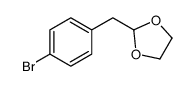 2-(4-溴苄基)-1,3-二氧戊环结构式