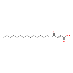 tetradecyl hydrogen fumarate Structure