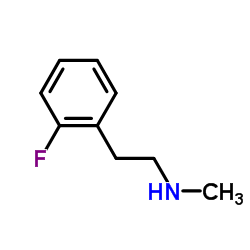 N-甲基-2-氟-beta-苯乙胺结构式