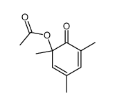 (RS)-6-Acetoxy-2,4,6-trimethyl-2,4-cyclohexadien-1-on Structure