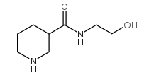 哌啶-3-羧酸(2-羟基-乙基)-酰胺结构式