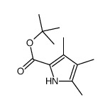 3,4,5-三甲基-2-吡咯羧酸叔丁酯结构式