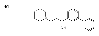 alpha-(3-Biphenylyl)-1-piperidinepropanol hydrochloride结构式