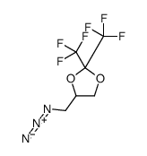4-(azidomethyl)-2,2-bis(trifluoromethyl)-1,3-dioxolane结构式