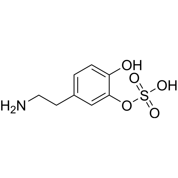 [5-(2-aminoethyl)-2-hydroxyphenyl] hydrogen sulfate Structure