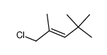 trans-1-Chlor-2,4,4-trimethyl-2-penten结构式