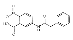 3-苯乙酰氨基-6-硝基苯甲酸结构式