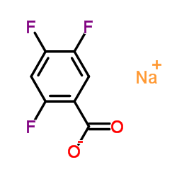 2,4,5-三氟苯甲酸钠结构式