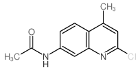 N-(2-chloro-4-methyl-quinolin-7-yl)acetamide结构式