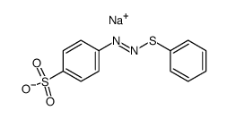4-phenylsulfanylazo-benzenesulfonic acid , sodium-salt Structure