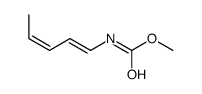 methyl N-penta-1,3-dienylcarbamate Structure