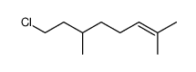 (+/-)-8-chloro-2,6-dimethyloct-2-ene结构式