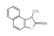 1-甲基萘o[1,2-D][1,3]噻唑-2(1H)-亚胺结构式