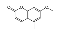 7-methoxy-5-methylchromen-2-one Structure