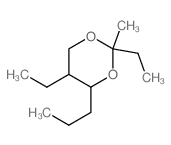 1,3-Dioxane,2,5-diethyl-2-methyl-4-propyl-结构式