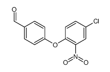 4-(4-氯-2-硝基-苯氧基)苯甲醛结构式