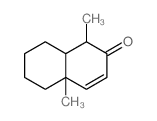 1,4a-dimethyl-1,5,6,7,8,8a-hexahydronaphthalen-2-one结构式