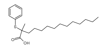 2-Methyl-2-(phenylthio)tetradecansaeure结构式