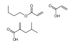 2-丙烯酸与2-丙酸丁酯和2-丙烯酸-2-甲基丙酯的聚合物结构式