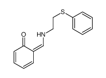 6-[(2-phenylsulfanylethylamino)methylidene]cyclohexa-2,4-dien-1-one Structure