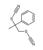 (2-phenyl-1-thiocyanatopropan-2-yl) thiocyanate Structure