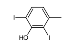 2,6-diiodo-3-methyl-phenol Structure