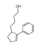 4-(2-phenylcyclopent-2-en-1-yl)butan-1-ol Structure