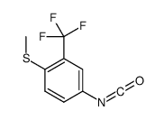 4-isocyanato-1-methylsulfanyl-2-(trifluoromethyl)benzene Structure