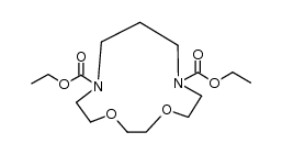 1,4-dioxa-7,11-diaza-cyclotridecane-7,11-dicarboxylic acid diethyl ester结构式