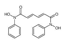 N,N'-dihydroxy-N,N'-diphenylhexa-2,4-dienediamide结构式