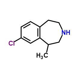 8-Chloro-2,3,4,5-tetrahydro-1-methyl-1H-3-benzazepine structure