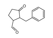 2-benzyl-3-oxocyclopentane-1-carbaldehyde结构式