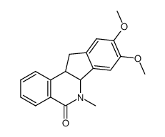 8,9-Dimethoxy-6-methyl-11,11a-dihydro-6H,6aH-indeno[1,2-c]isoquinolin-5-one结构式
