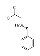 2,2-dichloroethyl(phenylsulfanyl)silane结构式