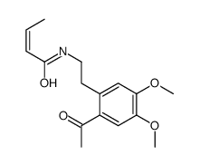 N-[2-(2-acetyl-4,5-dimethoxyphenyl)ethyl]but-2-enamide Structure