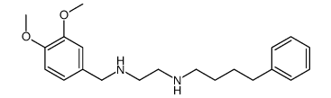 N'-[(3,4-dimethoxyphenyl)methyl]-N-(4-phenylbutyl)ethane-1,2-diamine结构式