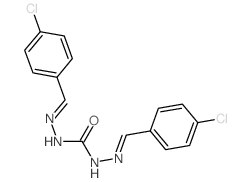1,3-bis[(4-chlorophenyl)methylideneamino]urea结构式