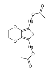 2,5-diacetoxymercuro-3,4-ethylenedioxythiophene Structure