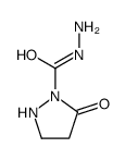 1-Pyrazolidinecarboxylicacid,5-oxo-,hydrazide(9CI)结构式