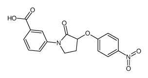 3-(3-(4-硝基苯氧基)-2-氧代吡咯烷-1-基)苯甲酸结构式