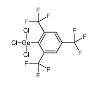 trichloro-[2,4,6-tris(trifluoromethyl)phenyl]germane Structure