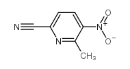 6-methyl-5-nitropicolinonitrile structure