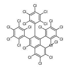 1,2,3,4,5-pentachloro-6,7,8-tris(2,3,4,5,6-pentachlorophenyl)naphthalene Structure