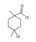 Cyclohexanecarbonyl chloride, 4-chloro-1,4-dimethyl- (9CI) structure