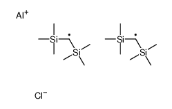 [[bis(trimethylsilyl)methyl-chloroalumanyl]-trimethylsilylmethyl]-trimethylsilane Structure